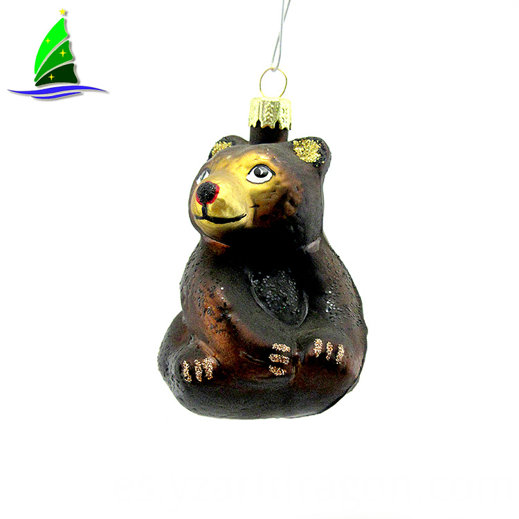 Vidrio un oso negro sentado Glass a Sitting Black Bear